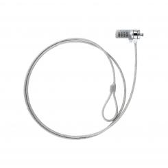 TooQ TQCLKC0015 cable antirrobo Plata 1,5 m