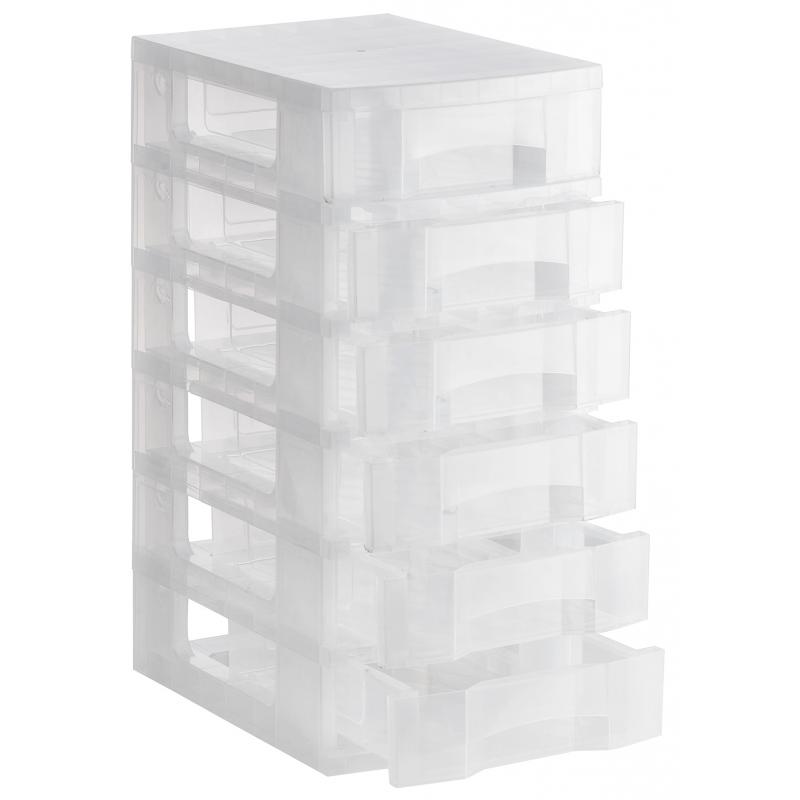 torre-almacenaje-6-cajones-6-ltrs-342x220x79-mm-polipropileno-coplimero-antiestatico-medida-ext-390x290x635-mm-carcasa-cristal-traslucido-y-cajones-cristal-traslucido
