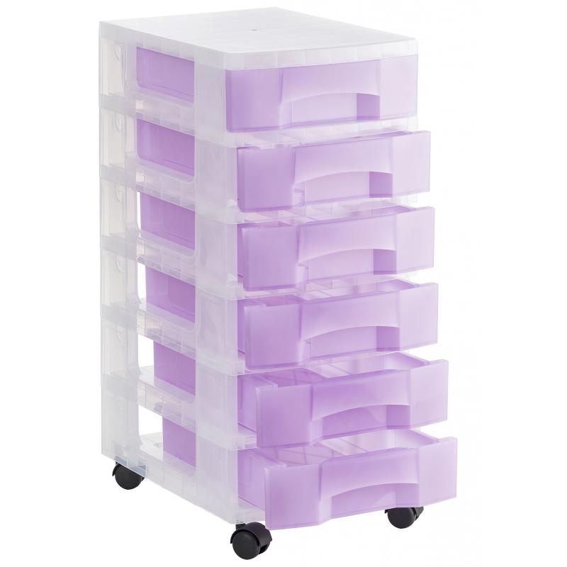 torre-de-almacenaje-c-6-cajones-6-ltr-c-ruedas-medida-ext-390x290x685-mm-carcasa-cristal-translucido-y-cajones-malva-traslucido