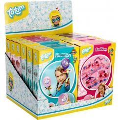 TOTUM Expositor Surtido 12 juegos A5 (diseña pulseras, crea imanes, flores con globos)