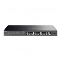 TP-Link ES228GP switch Gestionado L2 Gigabit Ethernet (10/100/1000) Energía sobre Ethernet (PoE) Negro