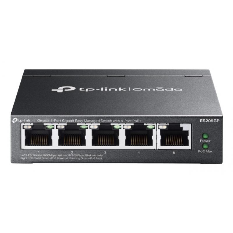 tp-link-omada-es205g-gestionado-gigabit-ethernet-10-100-1000-energia-sobre-ethernet-poe-negro