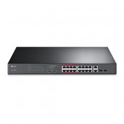 TP-Link TL-SL1218MP switch No administrado Fast Ethernet (10/100) Energía sobre Ethernet (PoE) Negro