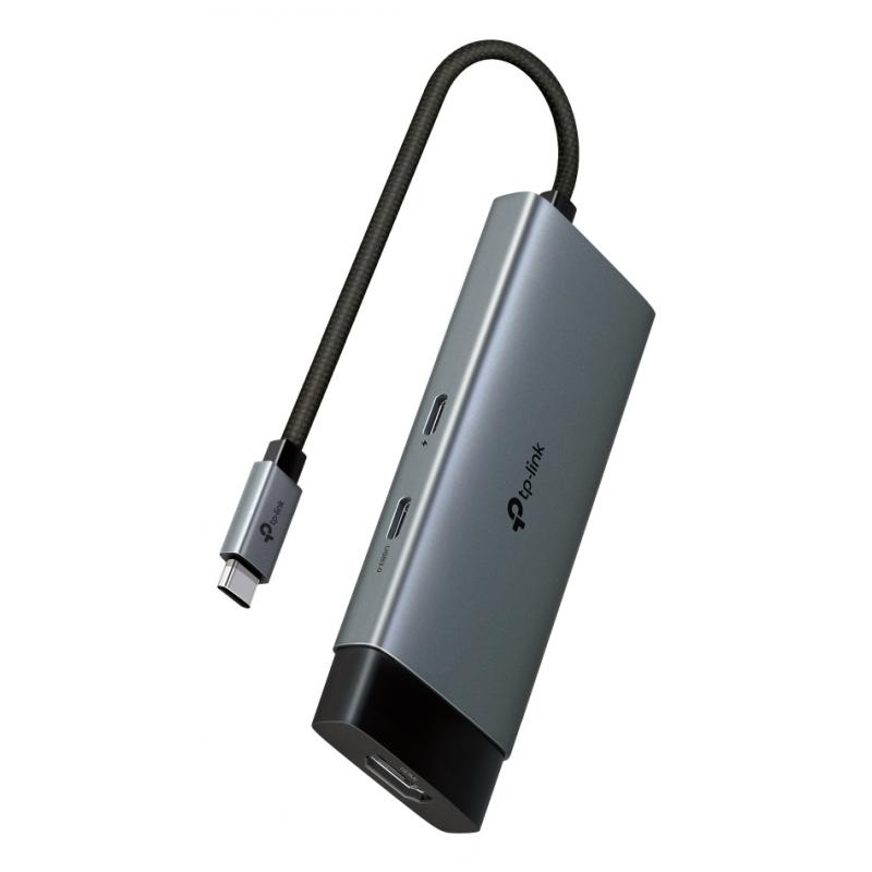 tp-link-uh5020c-hub-de-interfaz-usb-tipo-c-5000-mbit-s-gris