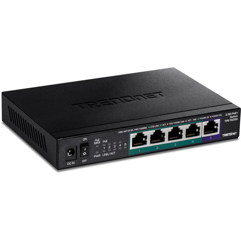 tpe-tg350-switch-no-administrado-25g-ethernet-100-1000-2500-energia-sobre-ethernet-poe-negro