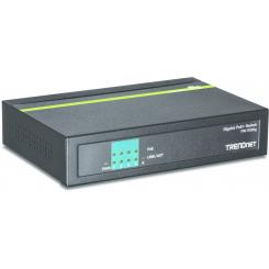 Trendnet TPE-TG50g No administrado Gigabit Ethernet (10/100/1000) Energía sobre Ethernet (PoE) Negro