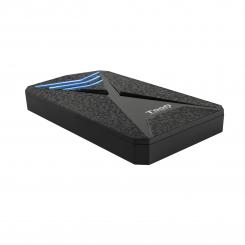 TooQ TQE-2550BL caja para disco duro externo Carcasa de disco duro/SSD Negro 2.5