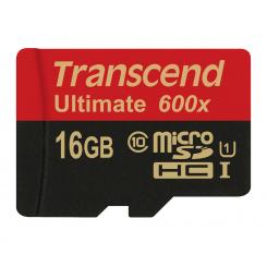 Transcend 16GB microSDHC Class 10 UHS-I (Ultimate) MLC Clase 10