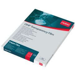 Transparencia para retroproyector NOBO universal impresoras inkjet (Caja 50)