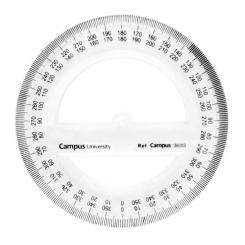 Transportador Círculo Campus Plastico 12 Cm