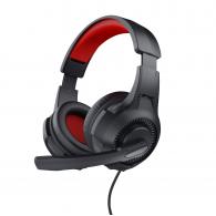 Trust 24785 auricular y casco Auriculares Alámbrico Diadema Juego Negro, Rojo