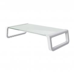 Trust 25351 soporte para monitor Transparente, Blanco Escritorio