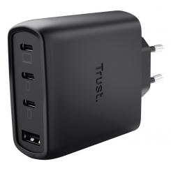 Trust Maxo 65W Universal Negro Corriente alterna Carga rápida Interior