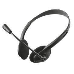 Trust ZIVA CHAT HEADSET Auriculares Alámbrico 2 jack 3.5 mm Diadema Llamadas/Música Negro