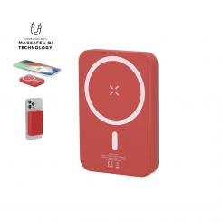 Tudelak Batería auxiliar externa de 5.000 mAh con carga inalámbrica de 5W con fijación magnética