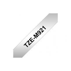 TZe-M921 cinta para impresora de etiquetas Negro sobre metálico