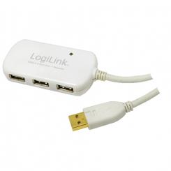 LogiLink UA0108 hub de interfaz 480 Mbit/s Blanco