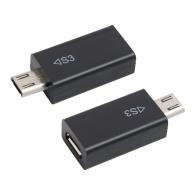 LogiLink UA0183 cambiador de género para cable Micro USB 11-p Micro USB 5-p Negro