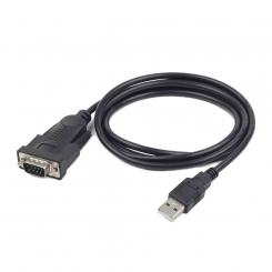 GEMBIRD UAS-DB9M-02 cable de serie Negro 1,5 m USB tipo A DB-9