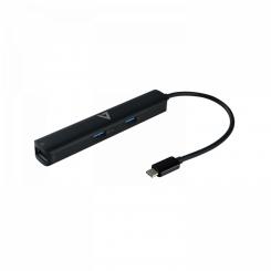 V7 UCMINIDOCK-PT base para portátil y replicador de puertos Acoplamiento USB 3.2 Gen 1 (3.1 Gen 1) Type-C Negro