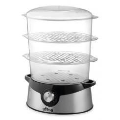 Ufesa CV4000 vaporizador 3 cesta(s) 800 W Negro, Acero inoxidable