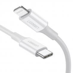 Ugreen 10493 cable de conector Lightning 1 m Blanco