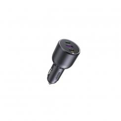 Ugreen 130W 3-Port Fast Car Char gray Auriculares, Ordenador portátil, Teléfono móvil, Portátil, Batería portátil, Teléfono Gris Encendedor de cigarrillos Auto