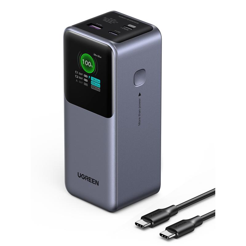 ugreen-20000mah-130w-fast-charging-powerbank-litio-gris