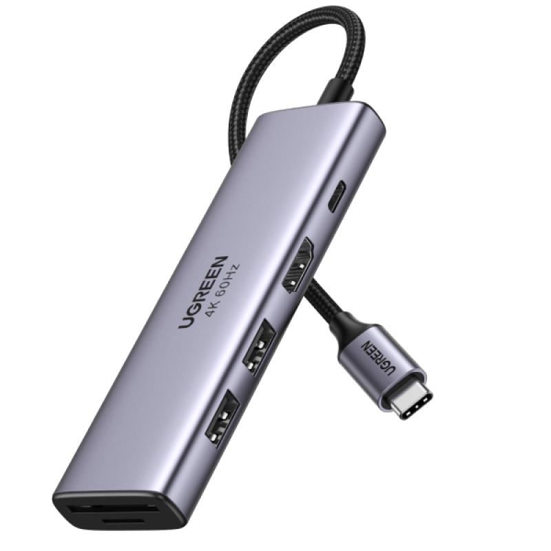 ugreen-6-in-1-usb-c-hub-usb-tipo-c-plata