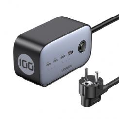 Ugreen DigiNest Pro 1 salidas AC Tipo C 1,8 m 4 3680 W Negro