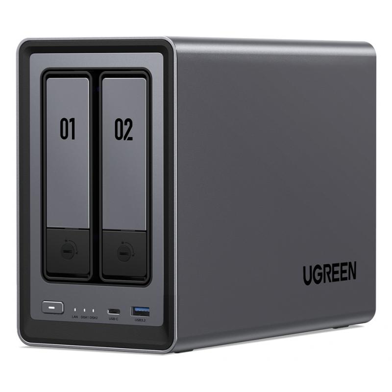 ugreen-nasync-dxp2800-nas-compacto-intel®-n-n100-8-gb-ddr5-ugos-pro-negro