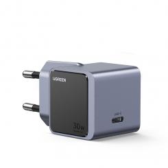 Ugreen Nexode S 30W USB-C GaN Fast Charger EU gray Teléfono móvil, Batería portátil, Teléfono Gris Corriente alterna Interior