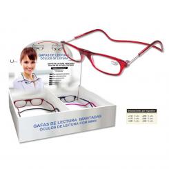 UMAY Gafas de lectura con colgante imantado