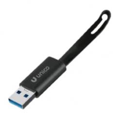 UNICO AD0271 cambiador de género para cable USB C USB A Negro