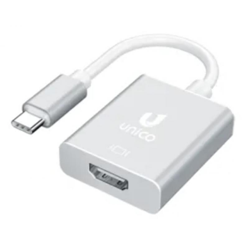 unico-ad1848-adaptador-de-cable-de-video-0175-m-usb-tipo-c-hdmi-gris
