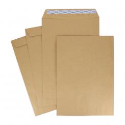 UNIPAPEL 250 Bolsa Kraft Verjurado 250X350 90G Tira Silicona