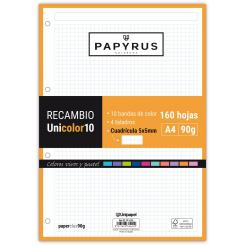 Unipapel Recam. Papyrus A4 Uni10 160H/90G 5X5