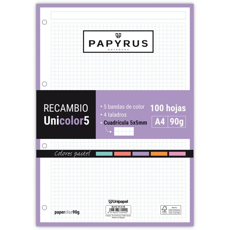 unipapel-recambio-papyrus-a4-uni5-100h-90g-5x5-past