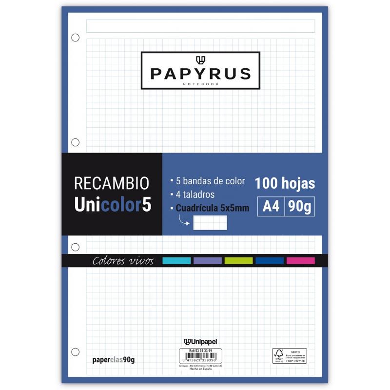 unipapel-recambio-papyrus-a4-uni5-100h-90g-5x5-vivo