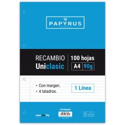 Unipapel Recambio Papyrusa4 Unicla 100H 90G 1Linea C/M
