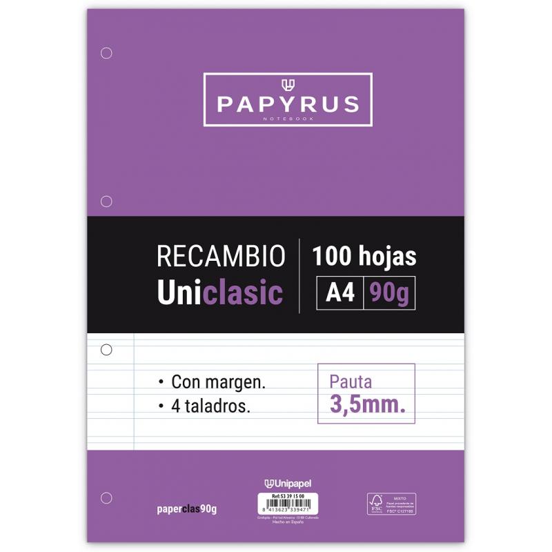 unipapel-recambio-papyrusa4-unicla-100h-90g-pauta-35-c-m