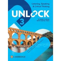 UNLOCK LEVEL 3 LISTENING, SPEAKING AND CRITICAL THINKING STUDENTS BOOK WITH DIG CAMBRIDGE