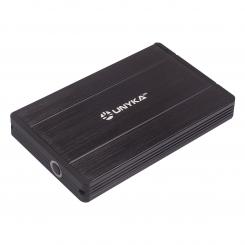 UNYKAch 25201 Caja de disco duro (HDD) Negro 2.5