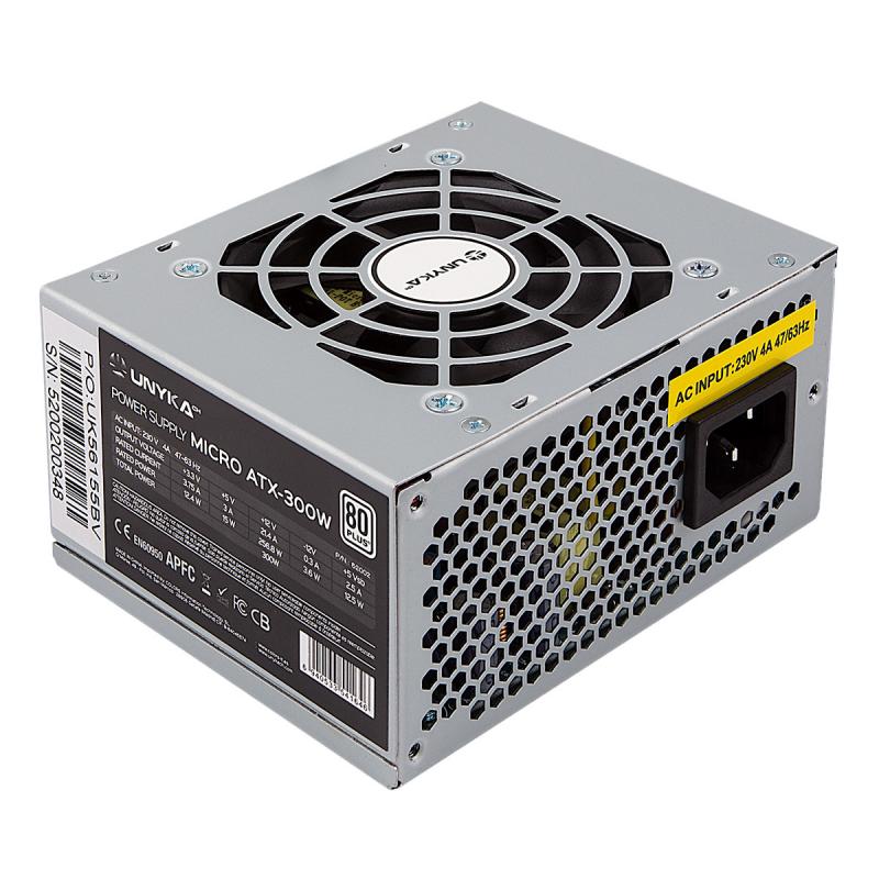 unykach-sfx-300w-unidad-de-fuente-de-alimentacion-204-pin-atx-plata