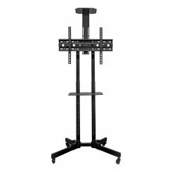 UNYKAch Soporte De Suelo Universal Móvil, Con 2 Bandejas Y Altura Regulable UK501 32?-75? TV / Monitores