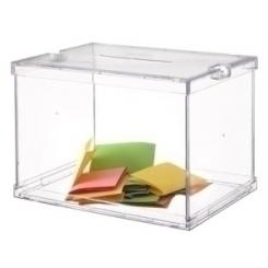 Urna electoral plegable Archivo 2000 Modelo oficial
Incluye 2 precintos de seguridad
Fabricada en metacrilato resistente de gran calidad