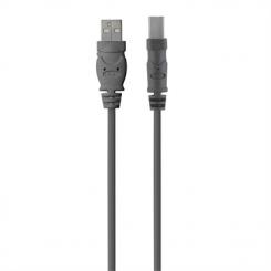 BELKIN USB 2.0 A - USB 2.0 B, 3m cable USB USB A USB B Gris