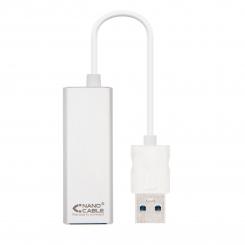 NANOCABLE USB 3.0/RJ-45, 0.15m tarjeta y adaptador de interfaz