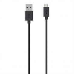 Belkin USB A - Micro-USB, 2m cable USB USB 2.0 Micro-USB B Negro