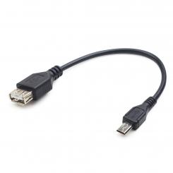 GEMBIRD USB A - Micro-USB B, 0.15m cable USB 0,15 m USB 2.0 Negro